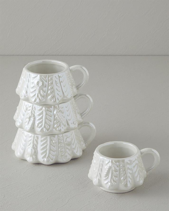 White Pine Dolomite 4lü Kupa 153 ml-193 ml-267 ml-267 ml Beyaz