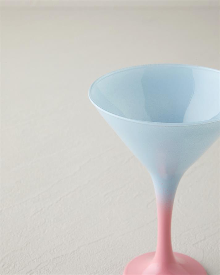 Whitney Cam 2li Cup - Dondurma Kasesi 175 ml Mavi - Pembe