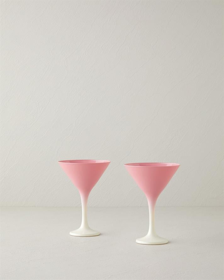 Whitney Cam 2li Cup - Dondurma Kasesi 175 ml Pembe - Krem