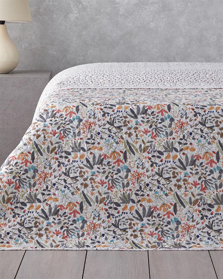 Wild Forest Çift Taraflı Çift Kişilik Çok Amaçlı Örtü 200x220 cm Pembe