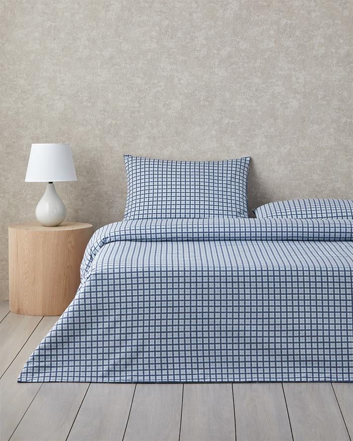 Windsor Kolay Ütülenir Tek Kişilik Çarşaflı Nevresim Takımı 160x220 cm Mavi