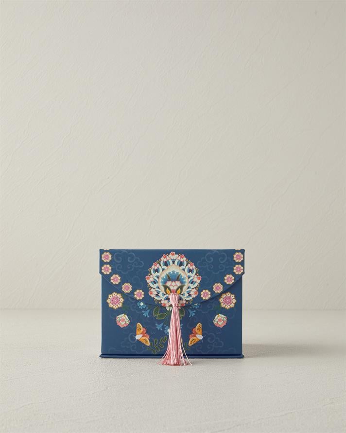 Wingy New Bone China 4 Parça 2 Kişilik Kahve Fincan Takımı 100 ml Lacivert