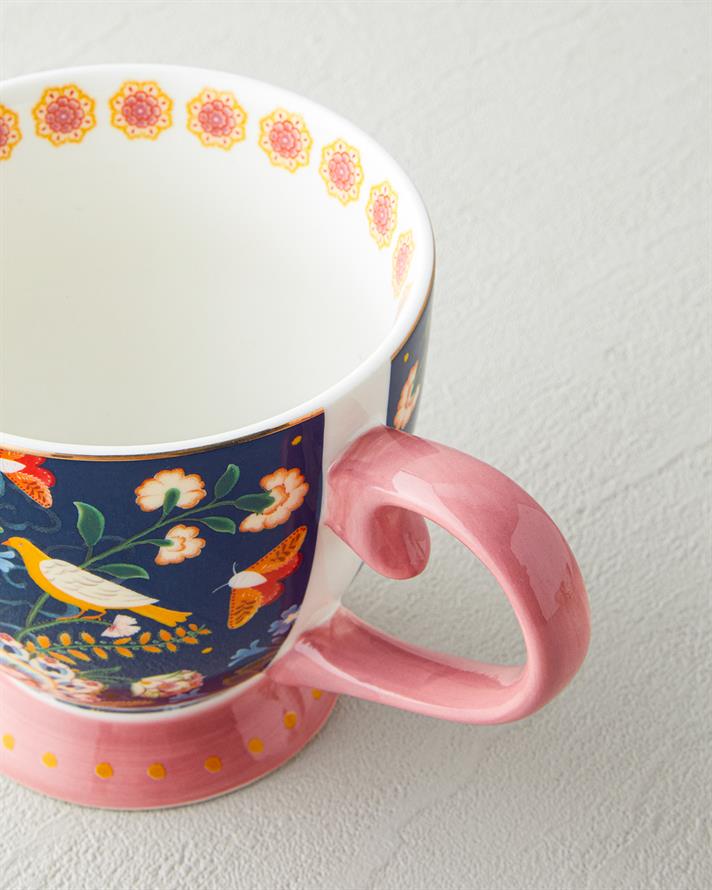 Wingy New Bone China Kupa 460 ml Lacivert