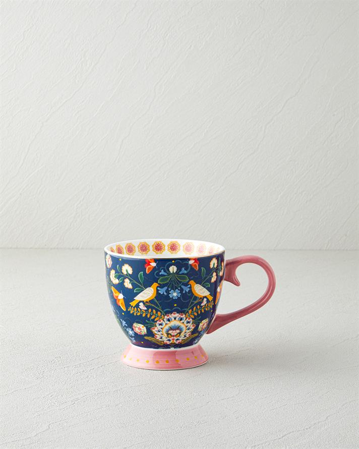 Wingy New Bone China Kupa 460 ml Lacivert