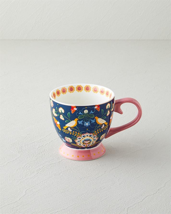 Wingy New Bone China Kupa 460 ml Lacivert