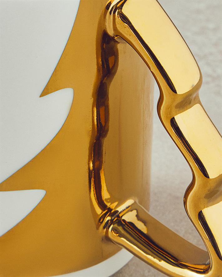 Winter Tree New Bone China Kupa Gold