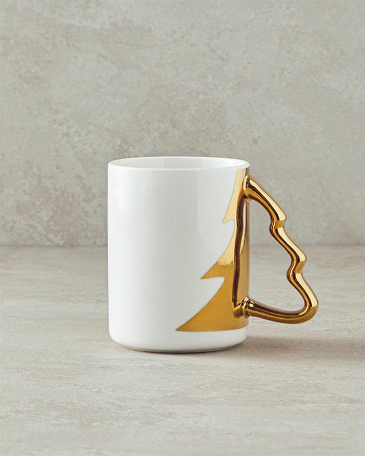 Winter Tree New Bone China Kupa Gold