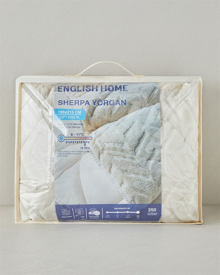 Wintera Sherpa Tek Kişilik Yorgan 155x215 cm Krem