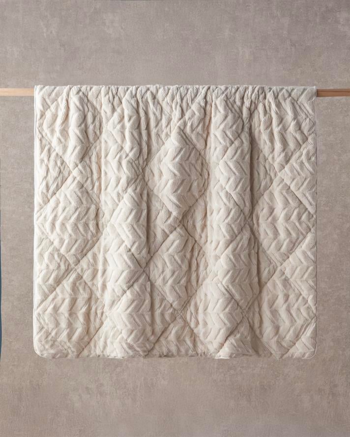 Wintera Sherpa Tek Kişilik Yorgan 155x215 cm Krem