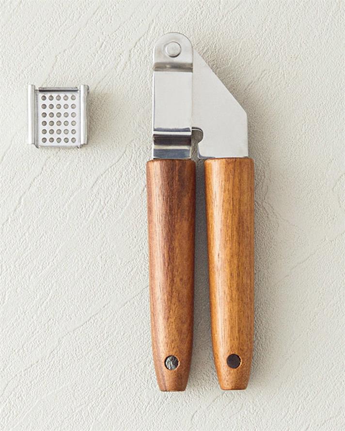 Woody Garlic Çelik Sarımsak Ezici Mutfak Gereci Kahve