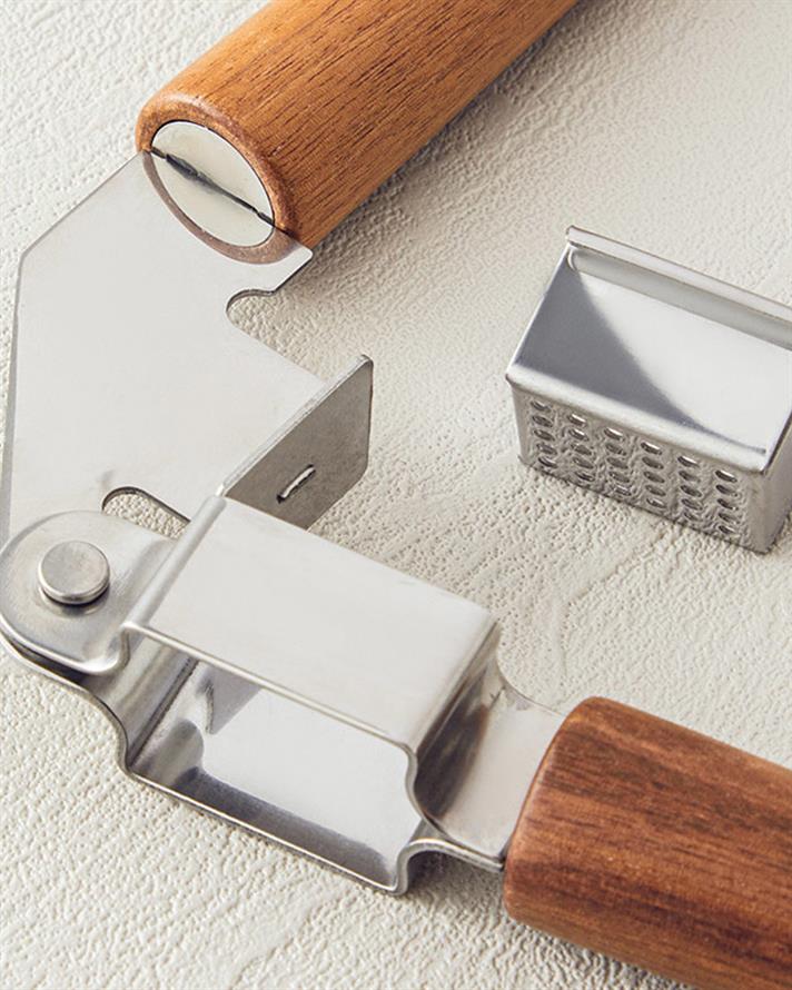 Woody Garlic Çelik Sarımsak Ezici Mutfak Gereci Kahve