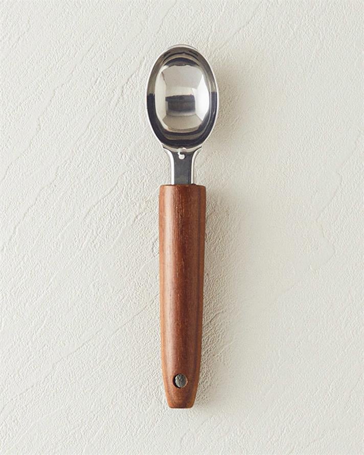 Woody Ice Çelik Dondurma Kaşığı Kahve