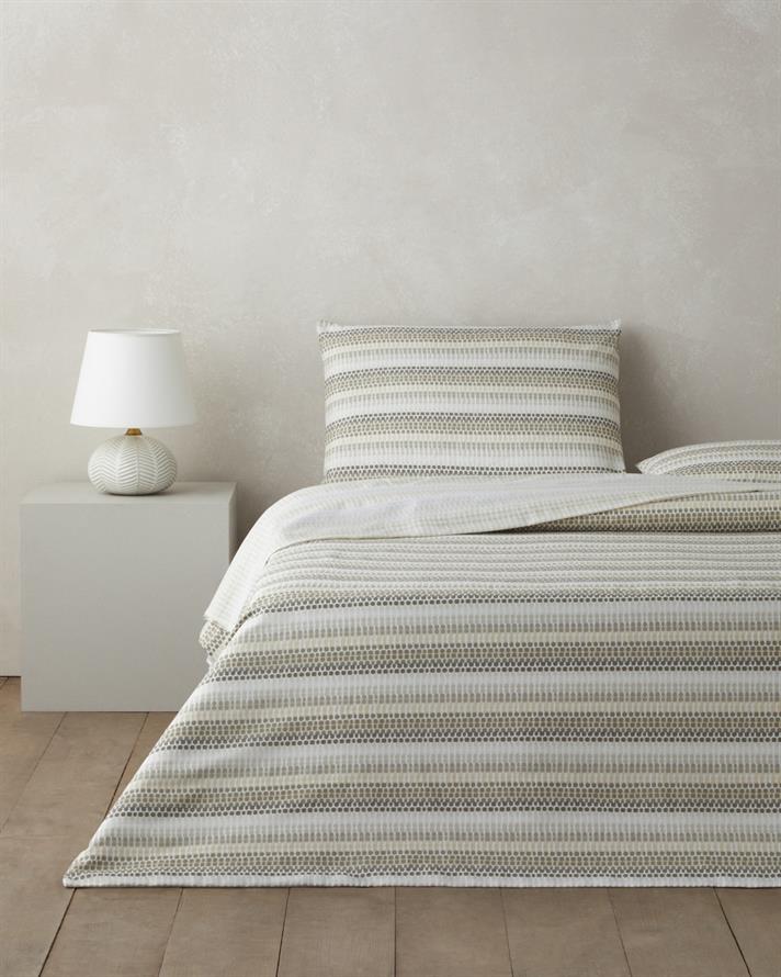 Woody Kolay Ütülenir Çift Kişilik Nevresim Seti 200x220 cm Bej-Kahverengi