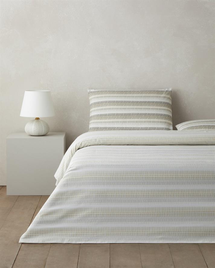 Woody Kolay Ütülenir Çift Kişilik Nevresim Seti 200x220 cm Bej-Kahverengi