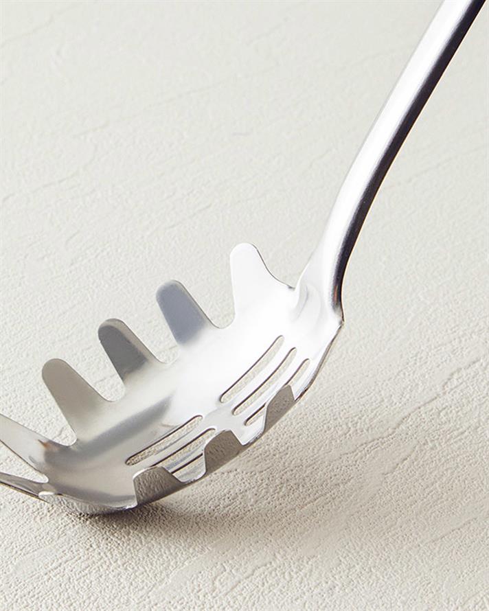 Woody Spaghetti Çelik Spagetti Kaşığı Kahve