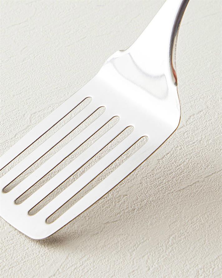 Woody Spatula Çelik Izgara Spatula Servis Gereci Kahve