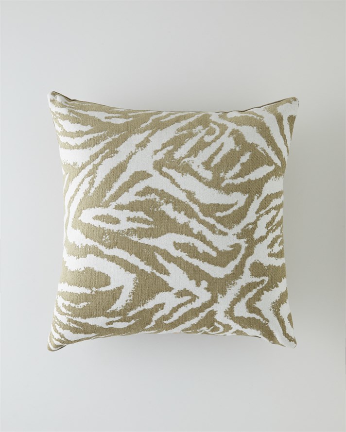 Zebra Dekoratif Kırlent 45x45 cm Açık Kahverengi