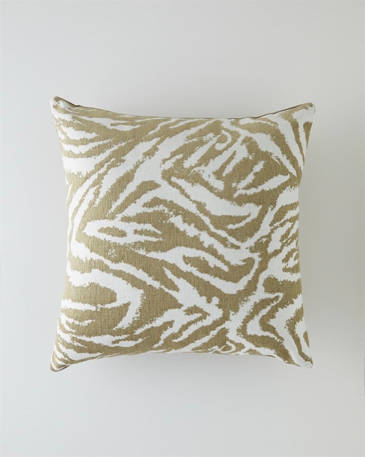 Zebra Dekoratif Kırlent 45x45 cm Açık Kahverengi