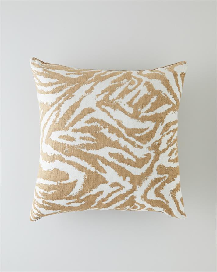 Zebra Dekoratif Kırlent 45x45 cm Açık Kahverengi