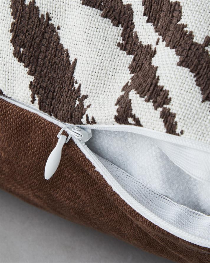 Zebra Dekoratif Kırlent 45x45 cm Kahve