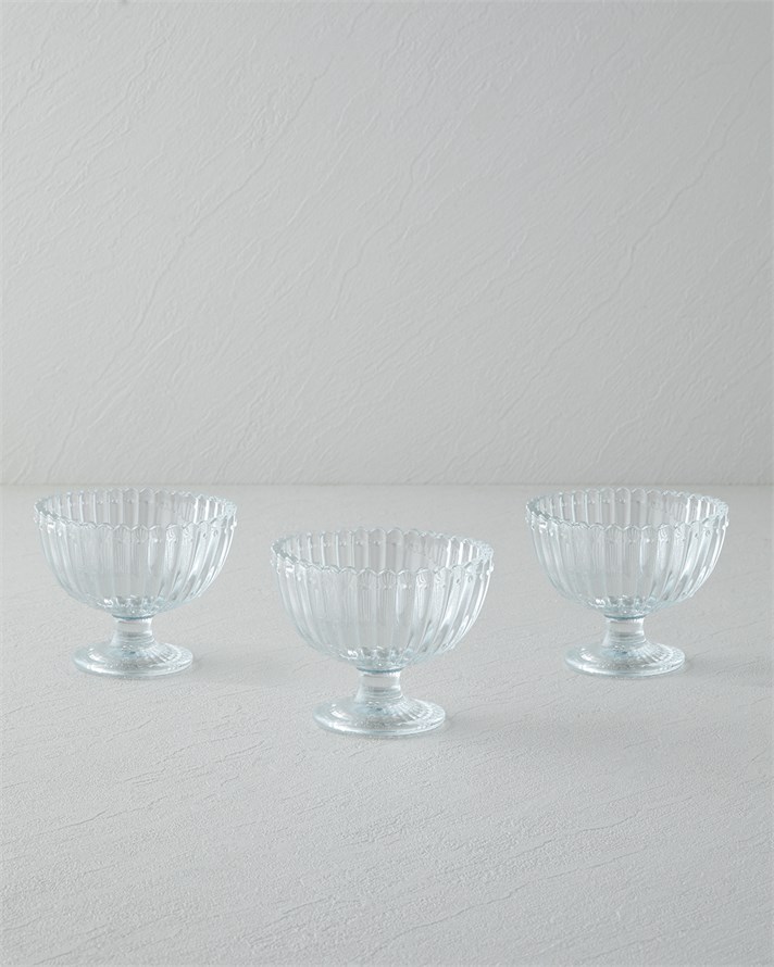 Zenith Cam 3lü Cup - Dondurma Kasesi 170 ml Şeffaf