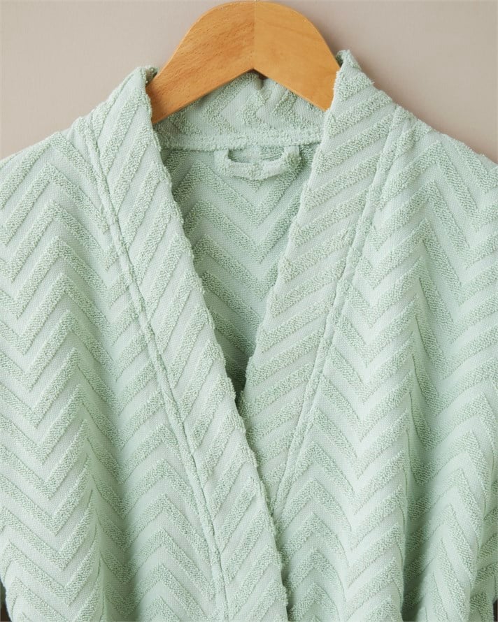 Zigzag %100 Pamuk Bornoz L-XL Yeşil