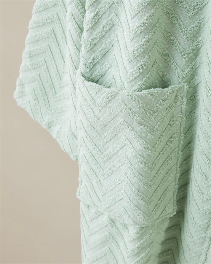 Zigzag %100 Pamuk Bornoz L-XL Yeşil