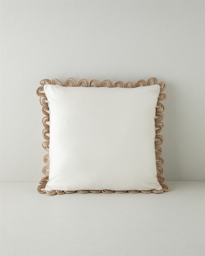 Zuma Kırlent Kılıfı 45x45 cm Bej