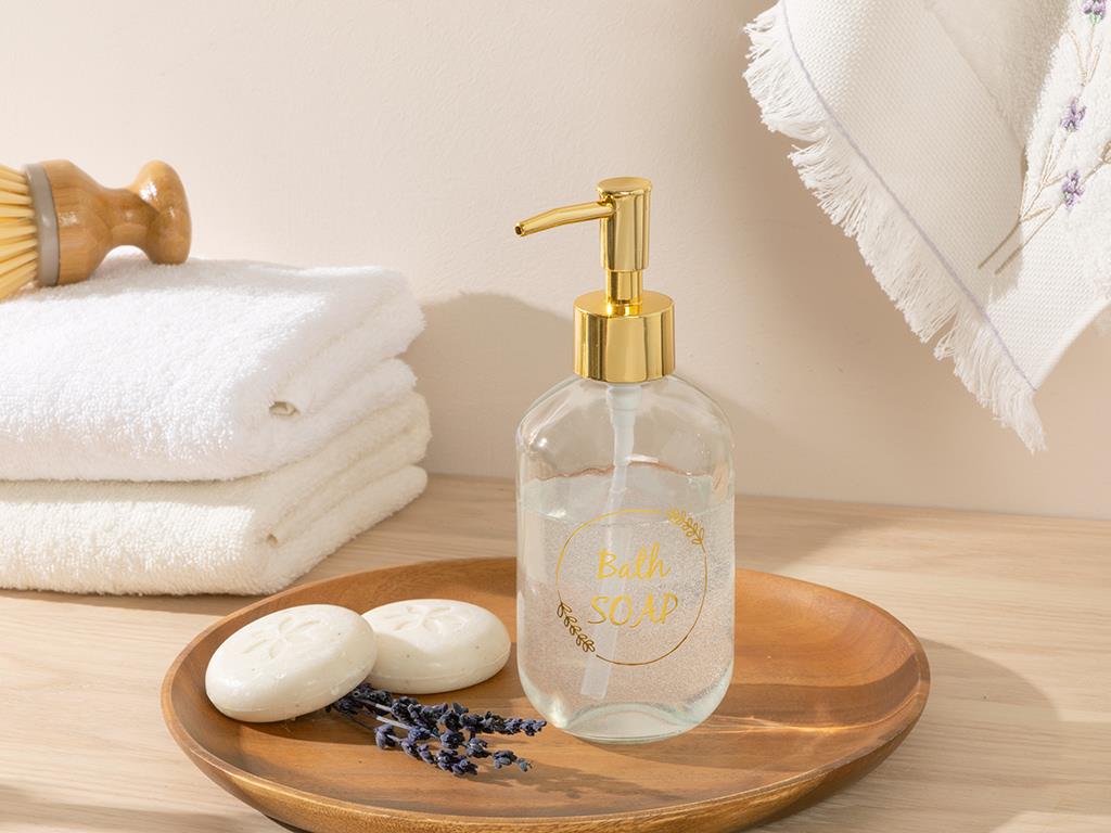 Soft Bath Cam Banyo Sıvı Sabunluk Gold