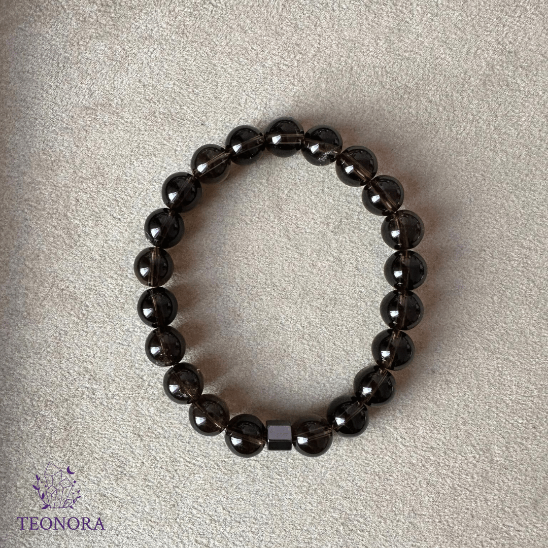 Dumanlı Kuvars Taşlı Bileklik (8mm)