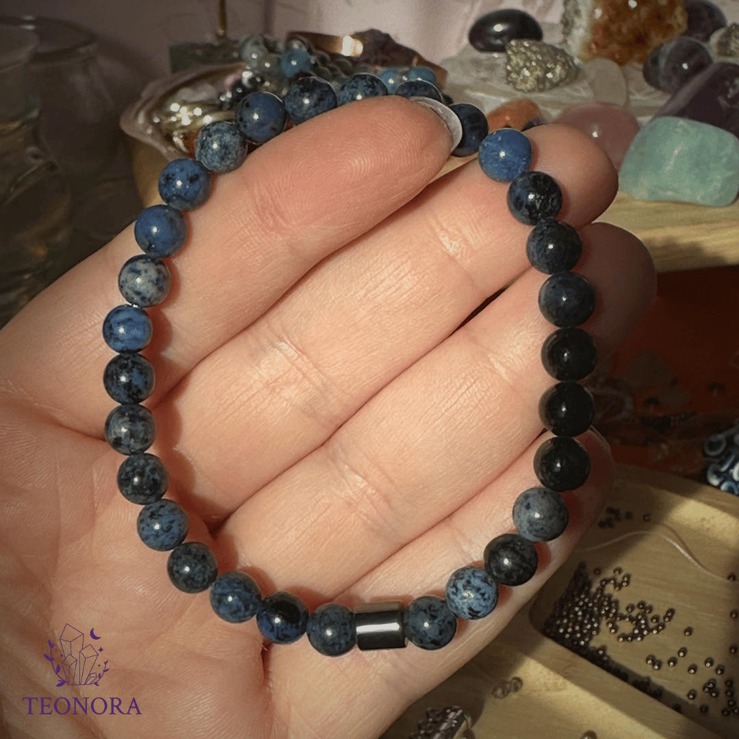 Dumortierite Doğal Taş Bileklik (6mm)