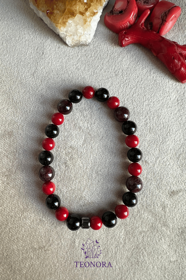 Kök Çakra Doğal Taş Bileklik