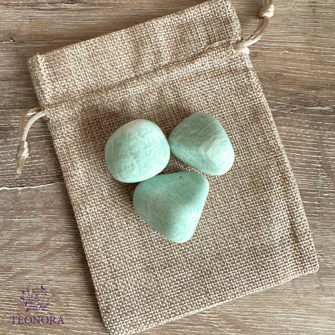 Amazonit Tamburlu Doğal Taş