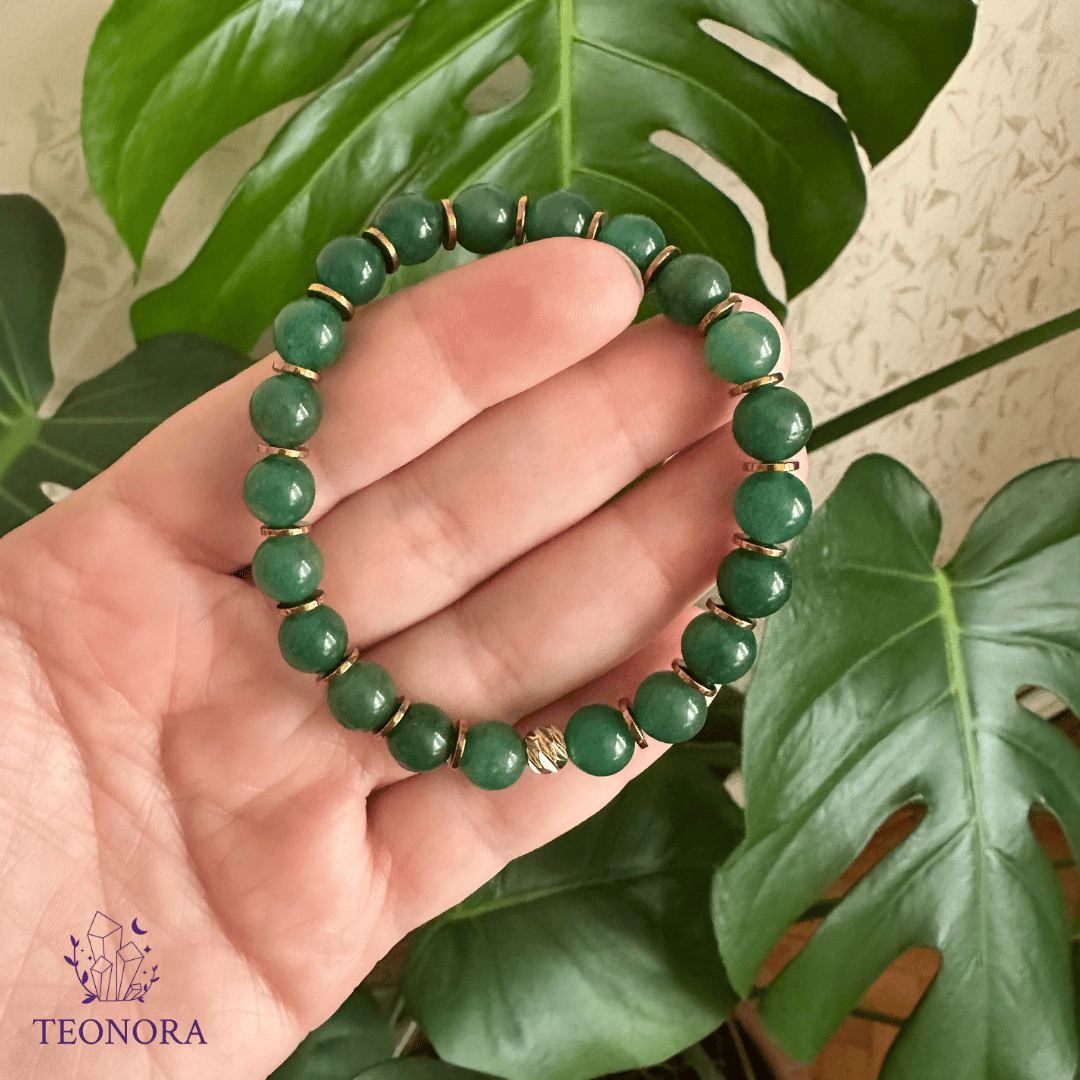 Aventurin & Hematit Bileklik (8mm)