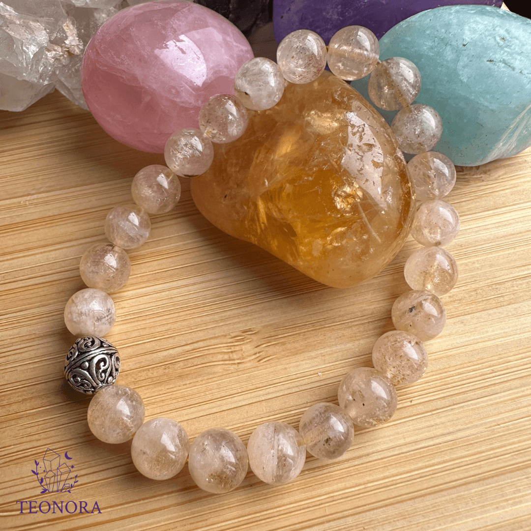Güneş Taşı / Sunstone Bileklik (8mm - Saydam)