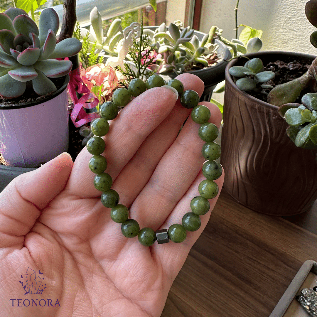 Kanada Yeşim Taşı Bileklik (8mm)