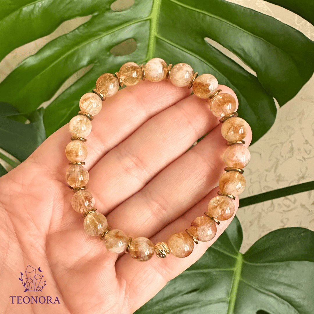 Sitrin & Hematit Bileklik (8mm)