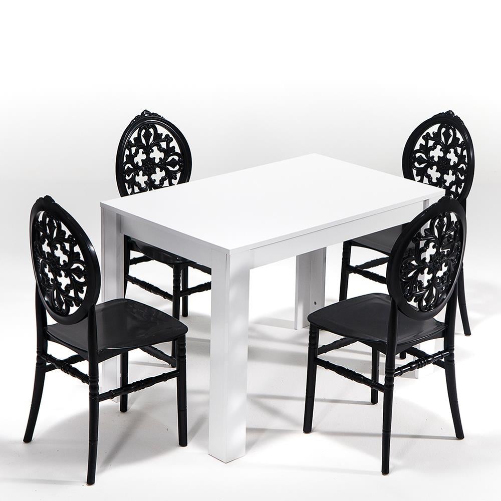Arda / Venüs  Mutfak Masa Takımı - Siyah