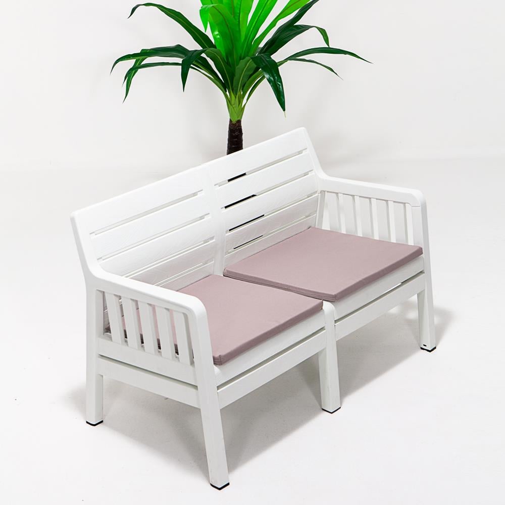 Lara Minderli İkili Bahçe&Balkon&Teras Koltuk - Beyaz