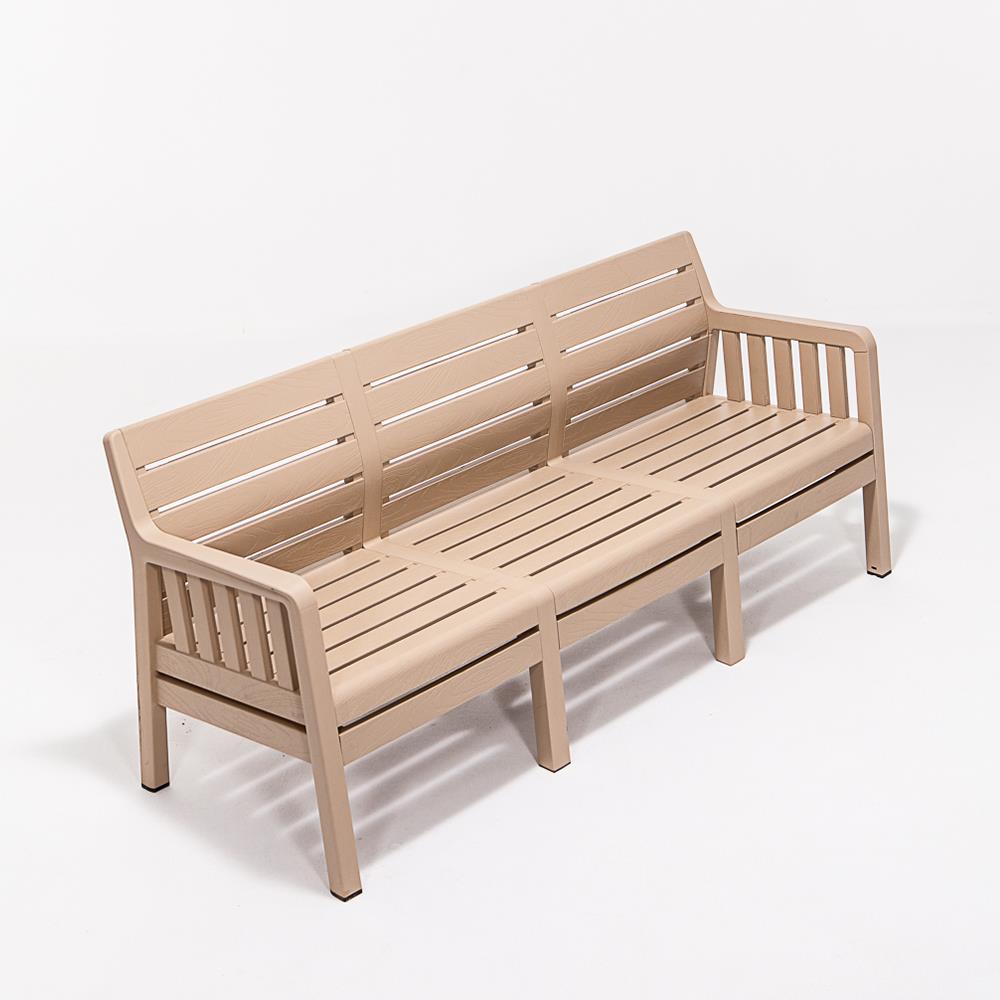 Lara Mindersiz Üçlü Bahçe&Balkon&Teras Koltuk - Cappucino