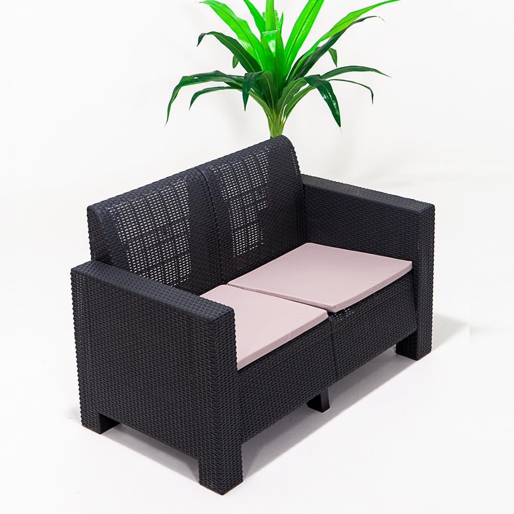 Aksu İkili Bahçe&Balkon&Teras Koltuk - Antrasit