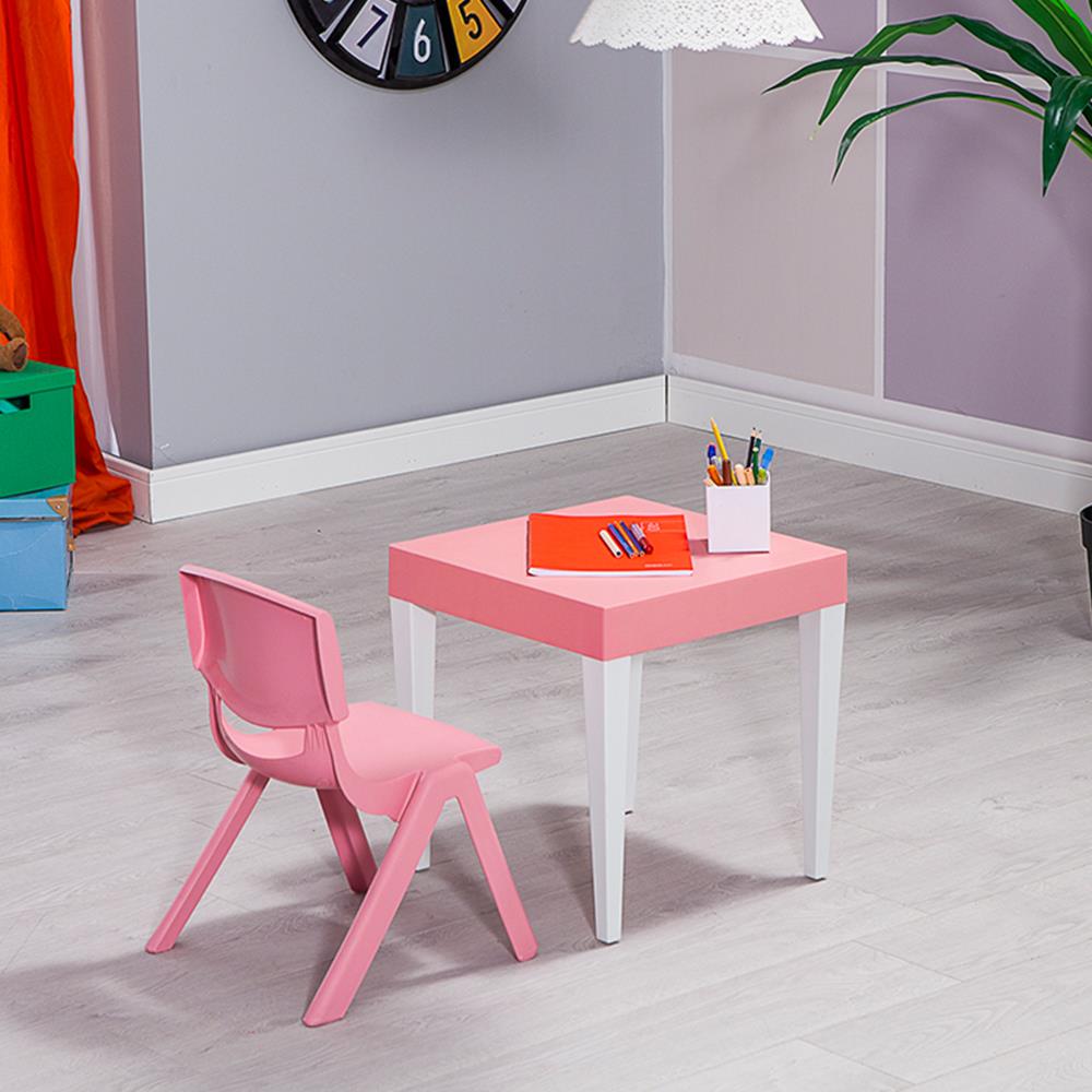 Junior Kare Çocuk Aktivite Masa Seti 2 - Pembe