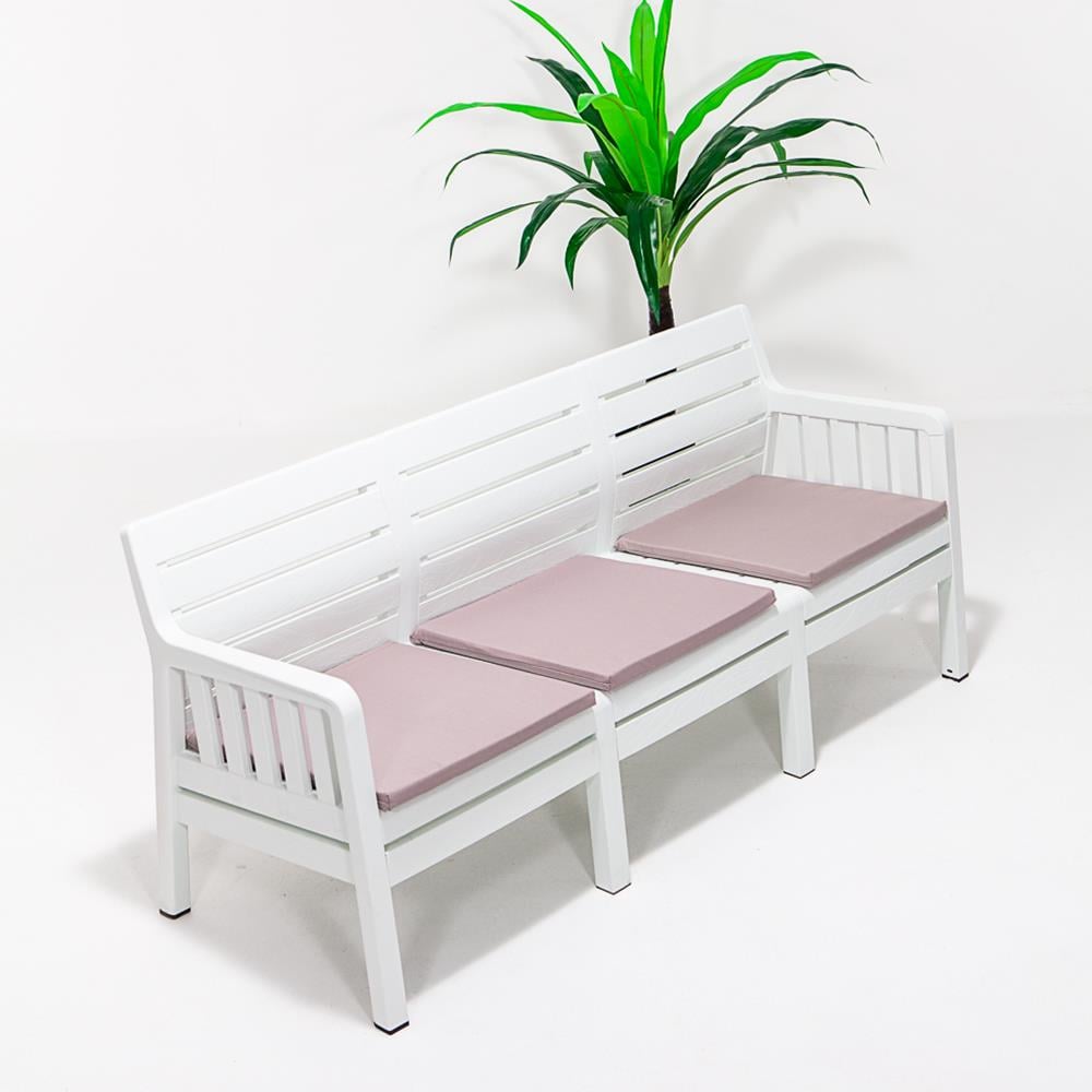 Lara Minderli Üçlü Bahçe&Balkon&Teras Koltuk - Beyaz