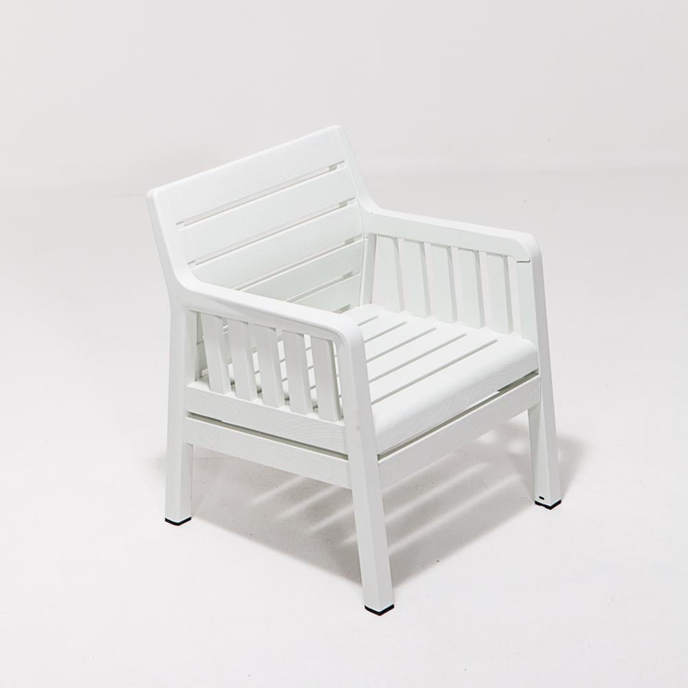 Lara Mindersiz Tekli Bahçe&Balkon&Teras Koltuk - Beyaz