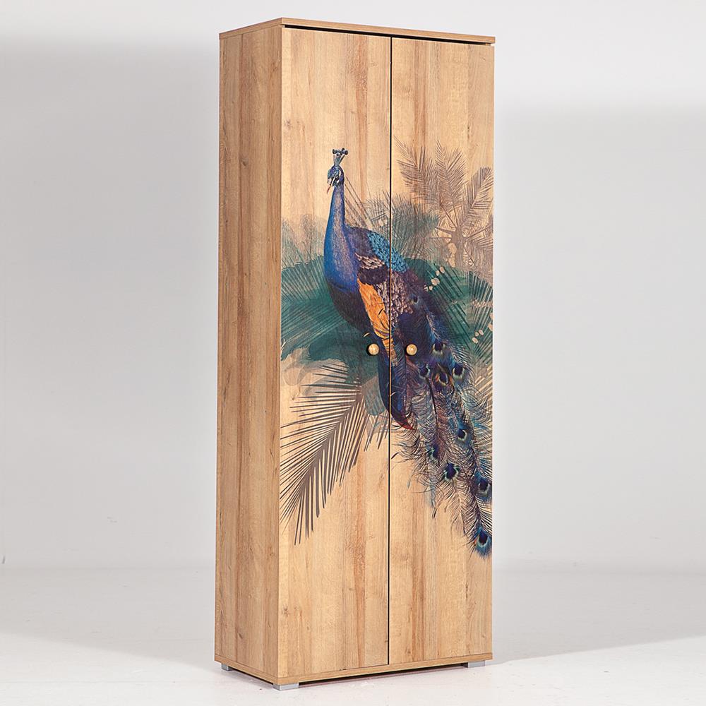 Nora Bird / 5 Raflı 2 Kapaklı Çok Amaçlı Mutfak Dolabı Banyo Dolabı Çok Amaçlı Dolap