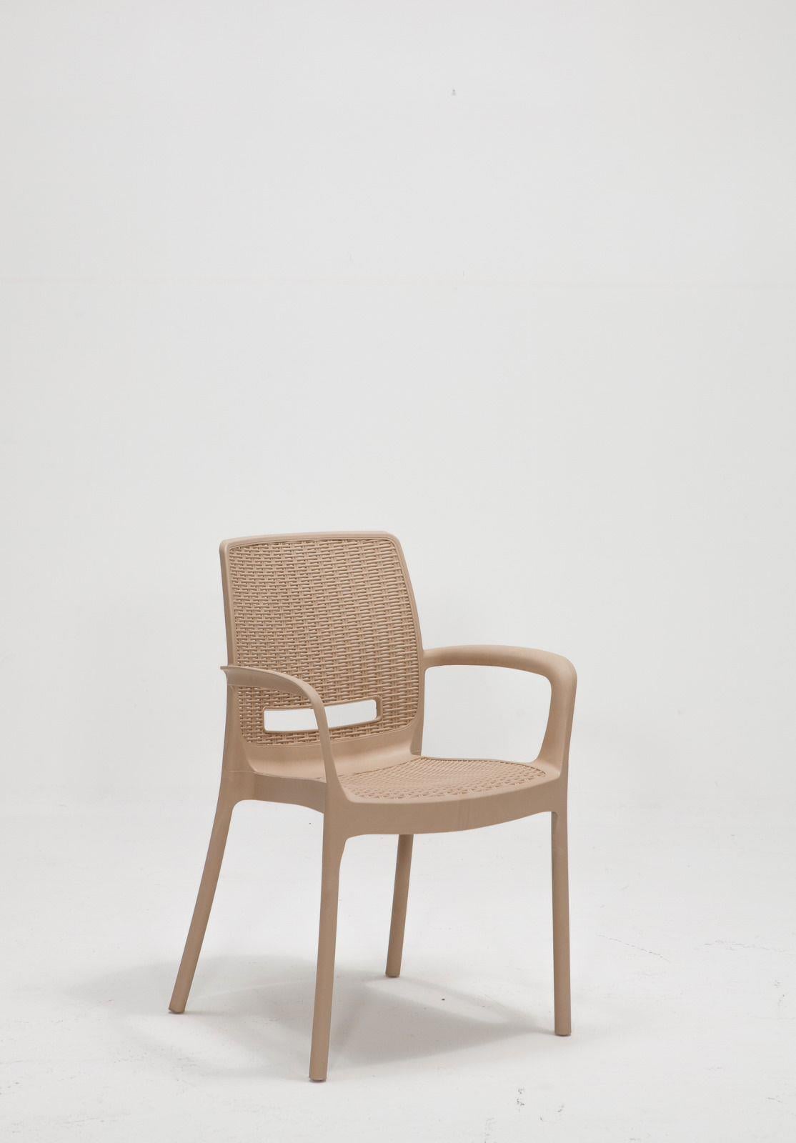 Rattan Lüx Sandalye - Cappucino