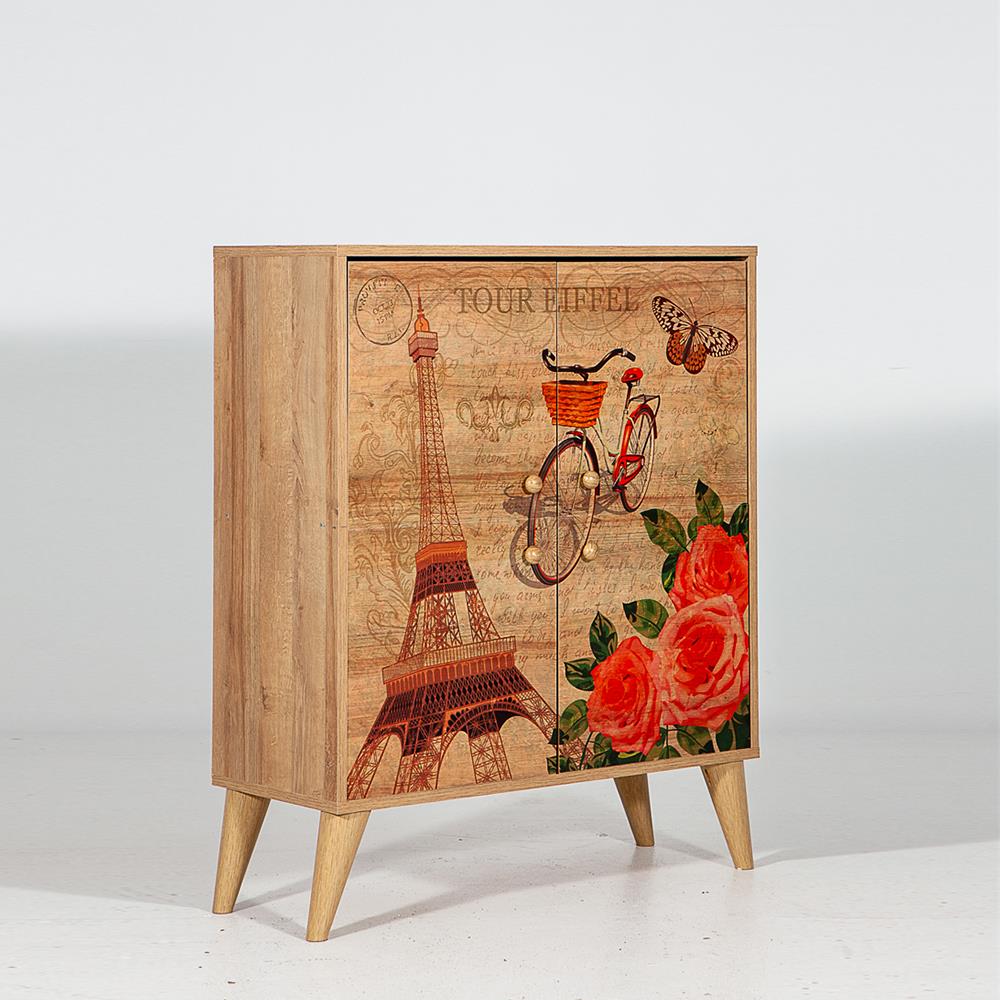 Ricky Vintage Çok Amaçlı Mutfak Dolabı Banyo Dolabı Çok Amaçlı Dolap