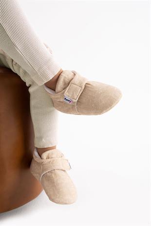 FUNNY BABY DESENLİ MÜSLİN  PANDUF KAYDIRMAZ ERGONOMİK TABAN RAHAT HAVA ALAN VEGAN 