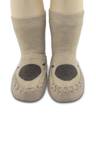 FUNNY BABY KAYDIRMAZ TABAN ORGANİK  DESENLİ ÇARIKLI ÇORAP