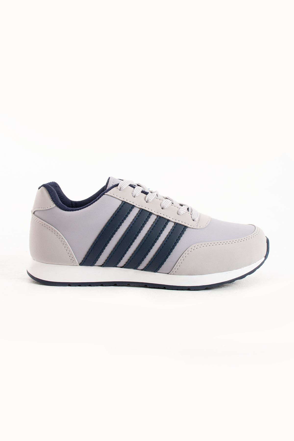 PEAKER ERKEK ÇİZGİLİ GÜNLÜK RAHAT KALİTELİ KONFORLU BAĞCIKLI SNEAKER SPOR AYAKKABI